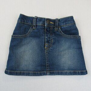 The Children's Place Denim Skort Toddler Girl's Size 4T Snap Button Closure